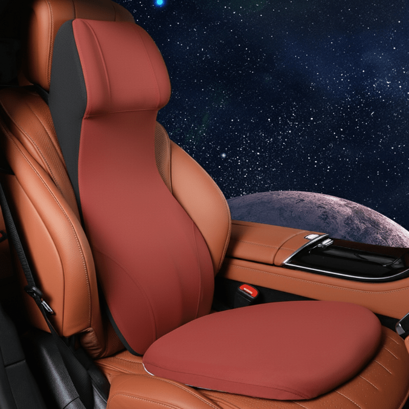 Apoio ergonómico NimbusForm em espuma viscoelástica para pescoço e zona lombar do carro, para condutores