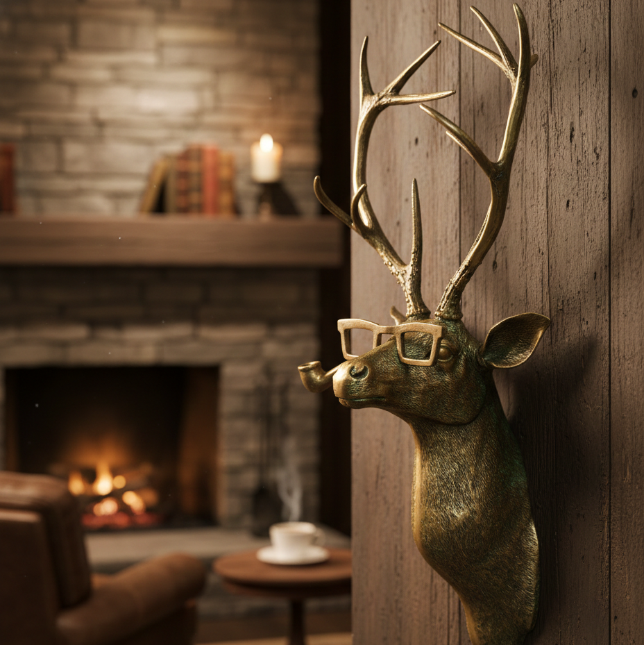 Timberline Frankie 鹿角壁挂装饰 适合乡村风格室内