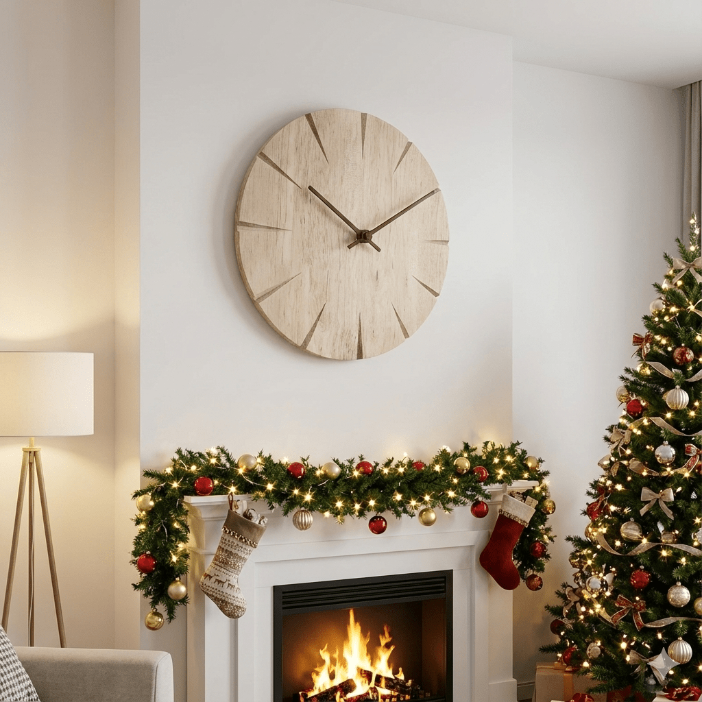 EverCalm orologio da parete con pendolo in legno massello, decorazione minimalista per casa e ufficio