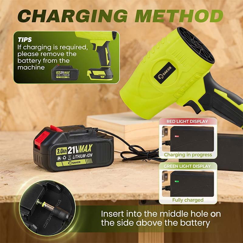 Cordless Air Duster & Mini Blower – 21V Rechargeable, 180,000 RPM, 2 Speeds