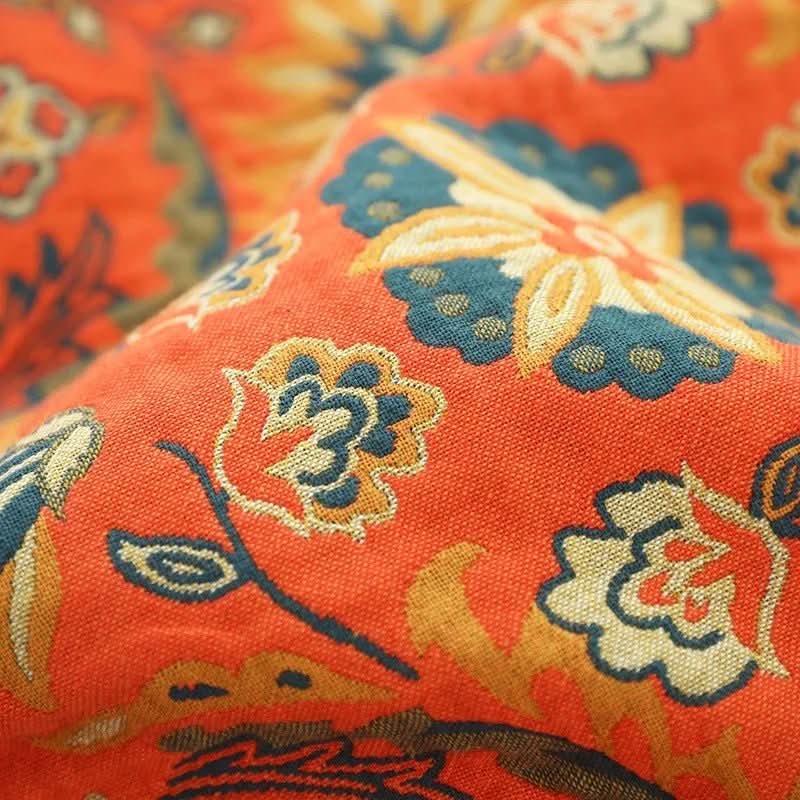 NestAura-boho-puuvillahuopa viihtyisiin olohuoneisiin – pehmeää, hengittävää lämpöä