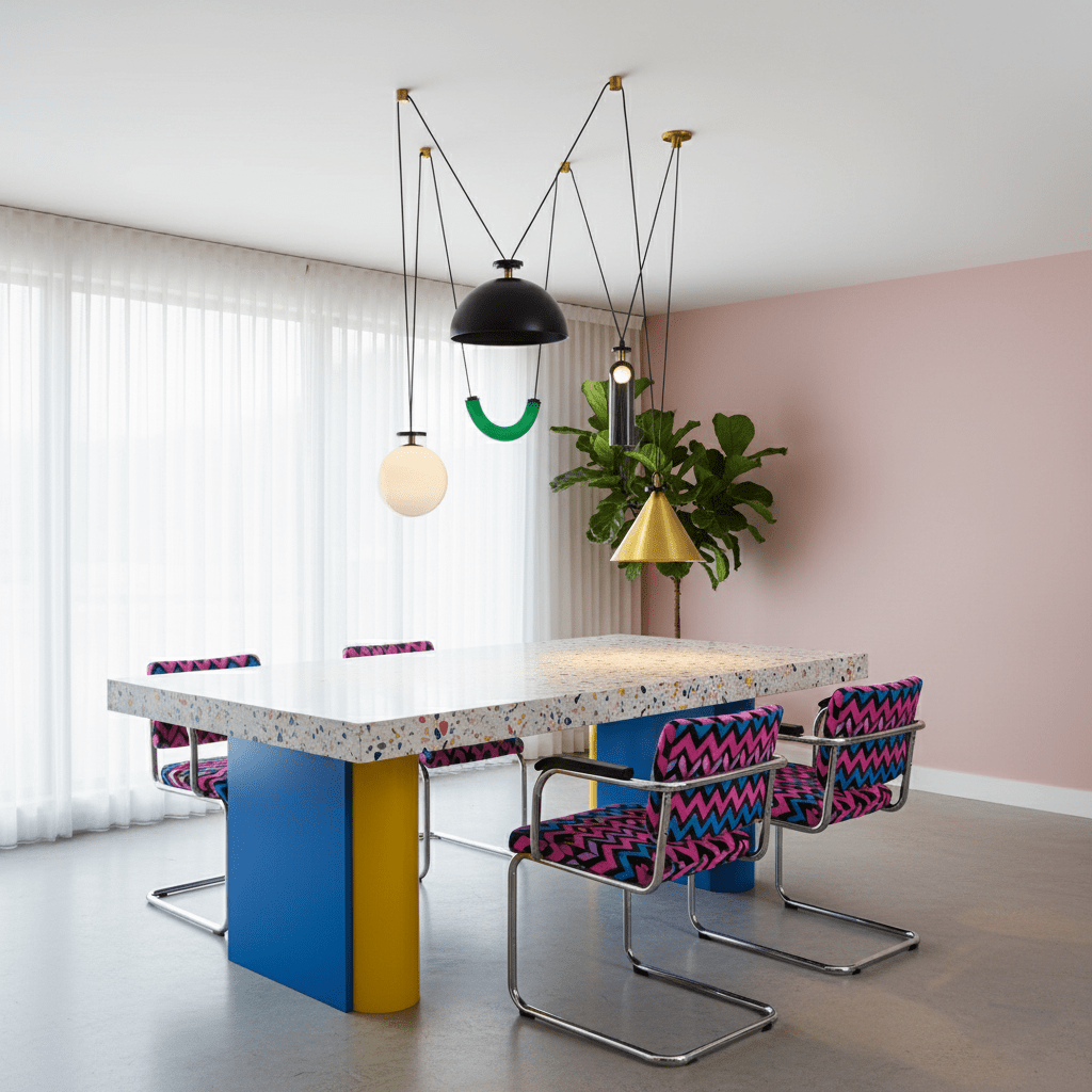 Moderne geometrische Pendelleuchte der Shape-Up-Serie