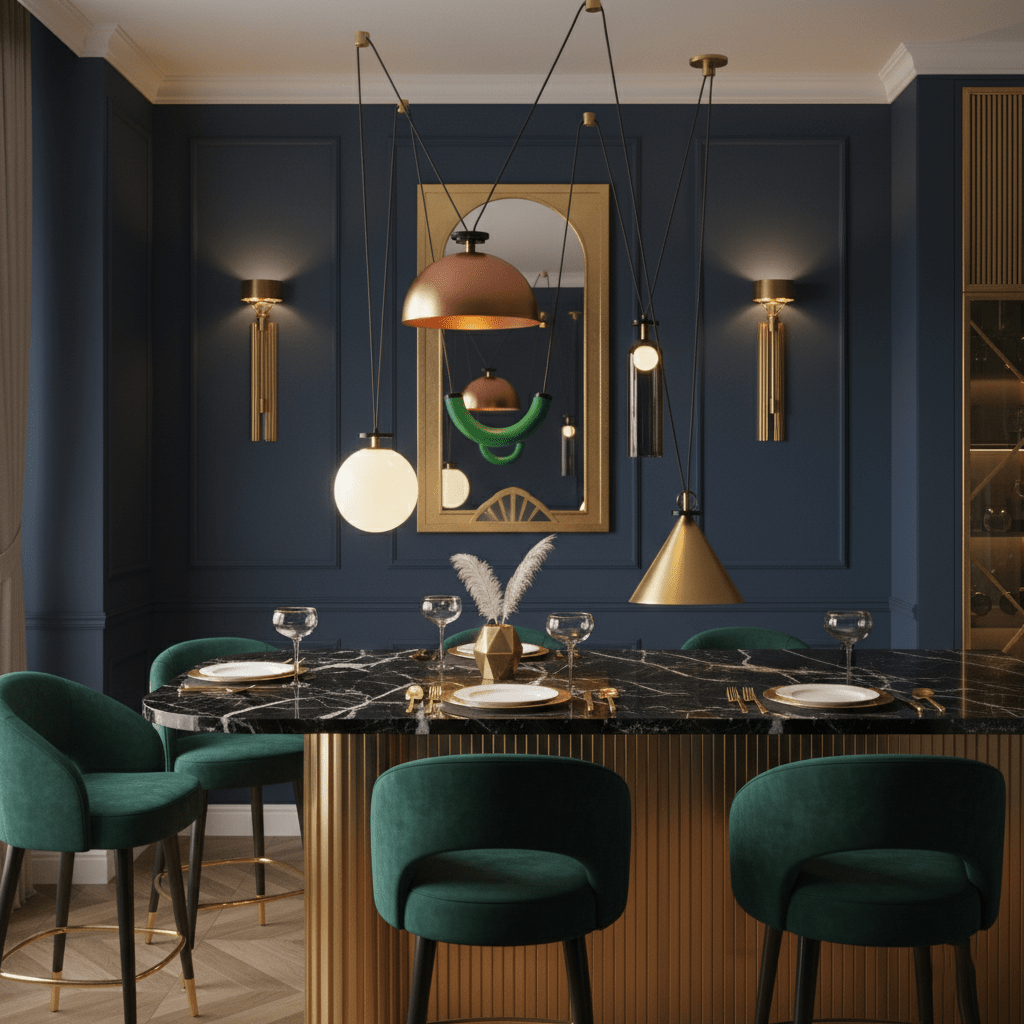 Moderne geometrische Pendelleuchte der Shape-Up-Serie
