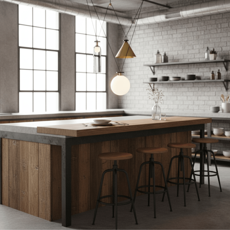 Moderne geometrische Pendelleuchte der Shape-Up-Serie