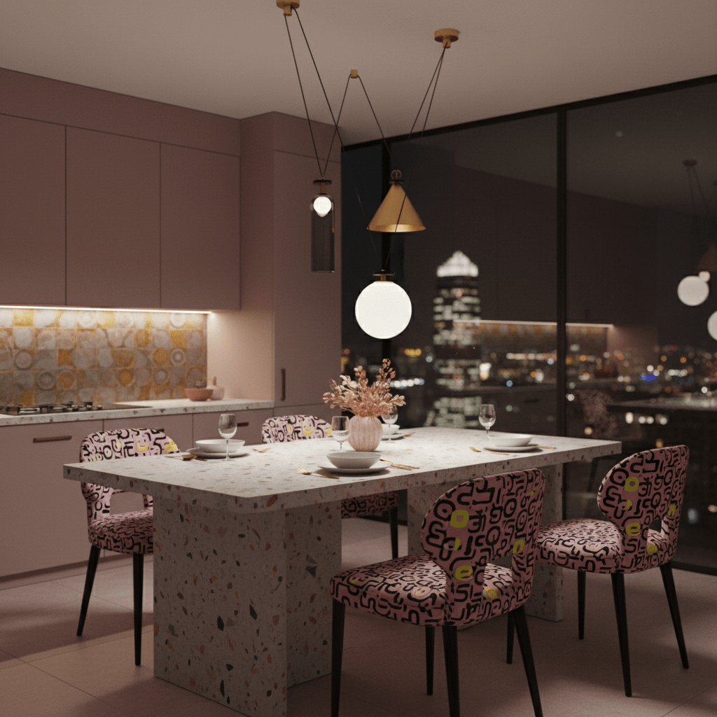 Moderne geometrische Pendelleuchte der Shape-Up-Serie
