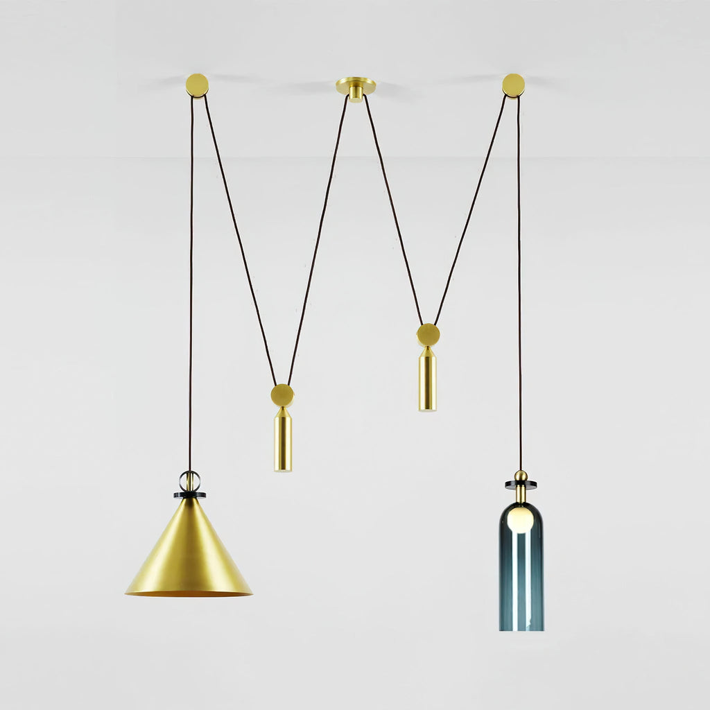 Moderne geometrische Pendelleuchte der Shape-Up-Serie