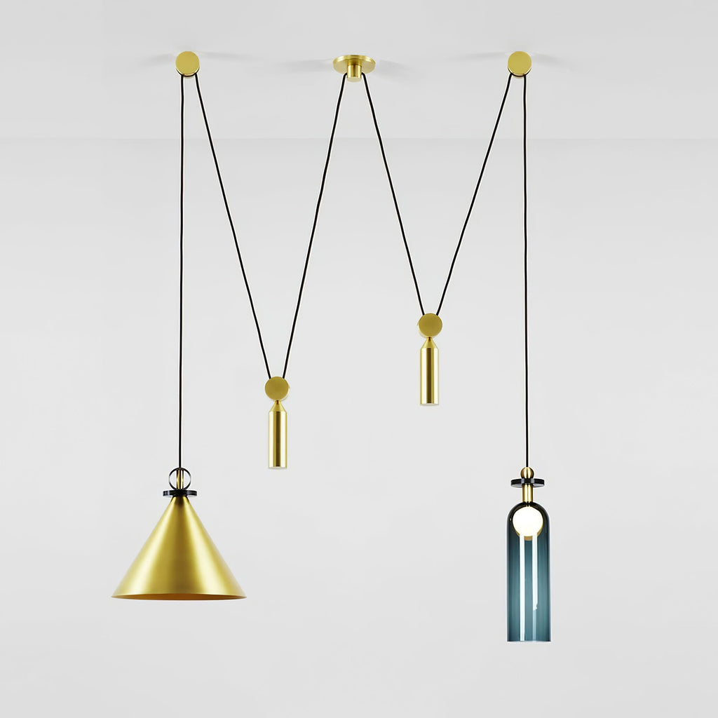 Moderne geometrische Pendelleuchte der Shape-Up-Serie