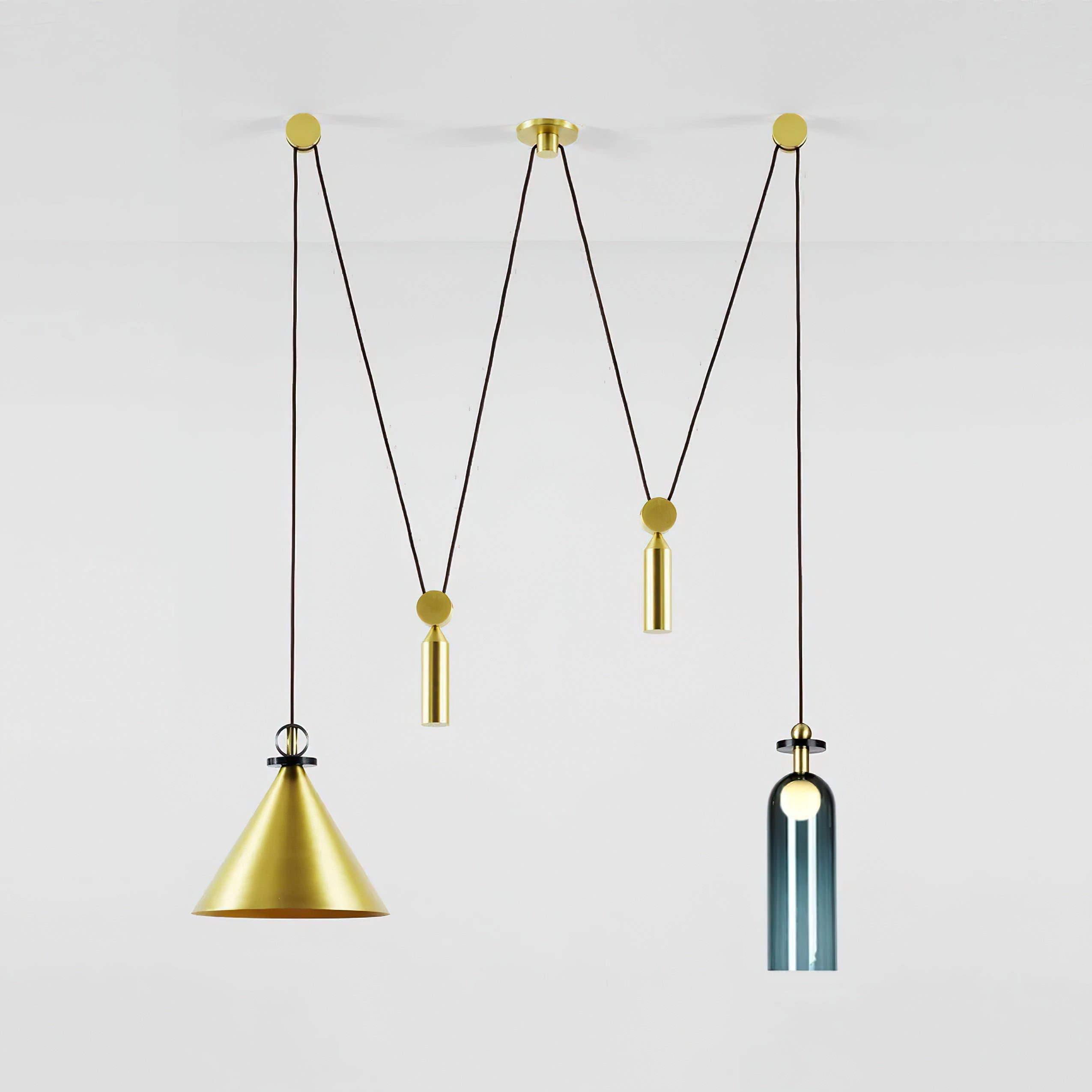 Moderne geometrische Pendelleuchte der Shape-Up-Serie