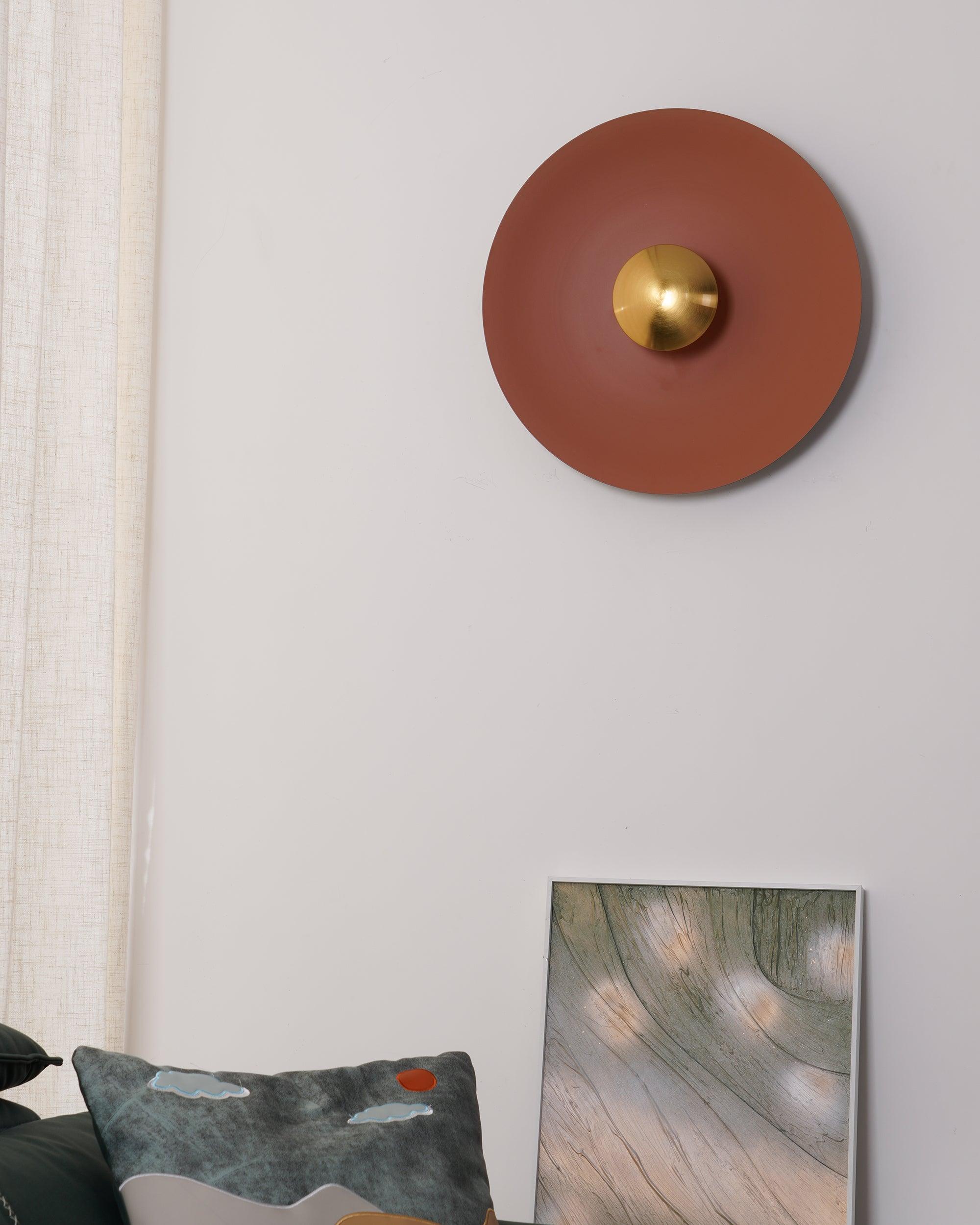 Nástěnné svítidlo Simplicity Glow — kruhové diskové svítidlo, přímé osvětlení bez oslnění