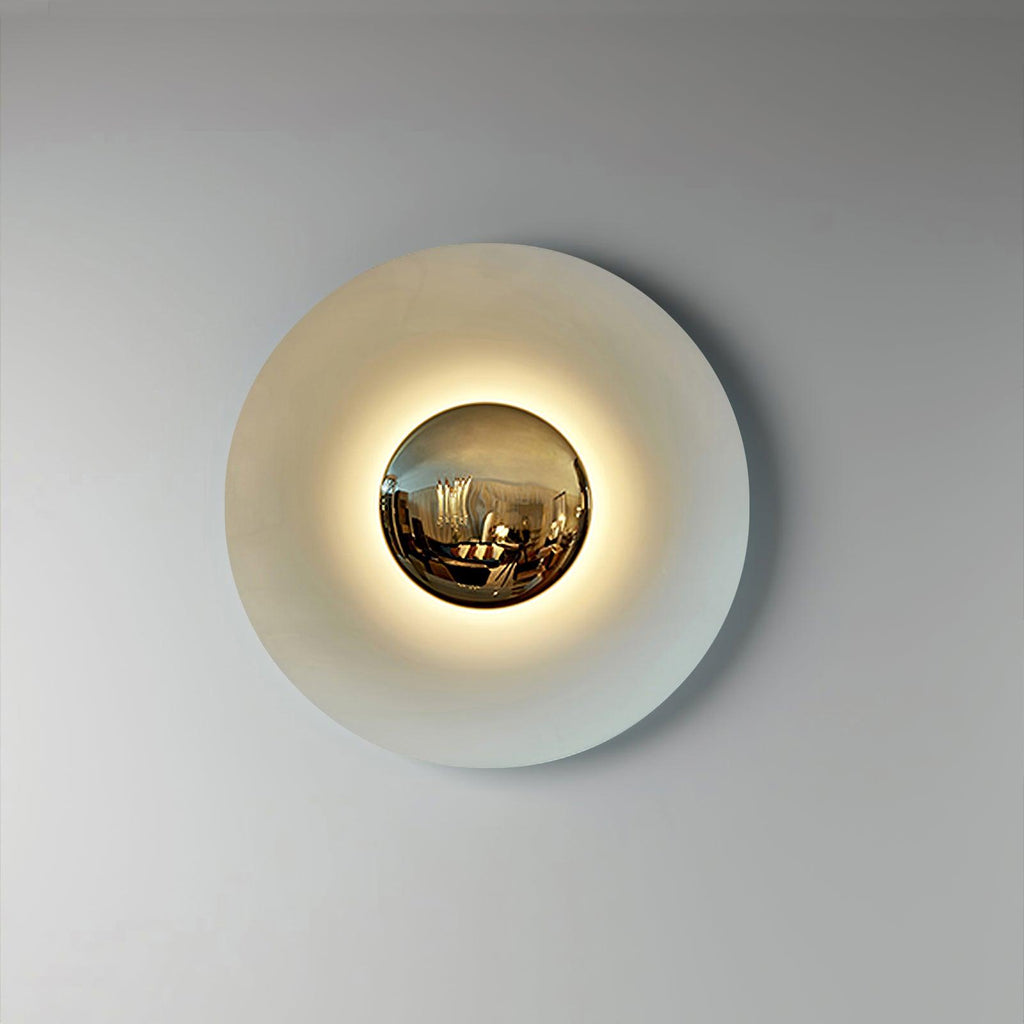 Nástěnné svítidlo Simplicity Glow — kruhové diskové svítidlo, přímé osvětlení bez oslnění