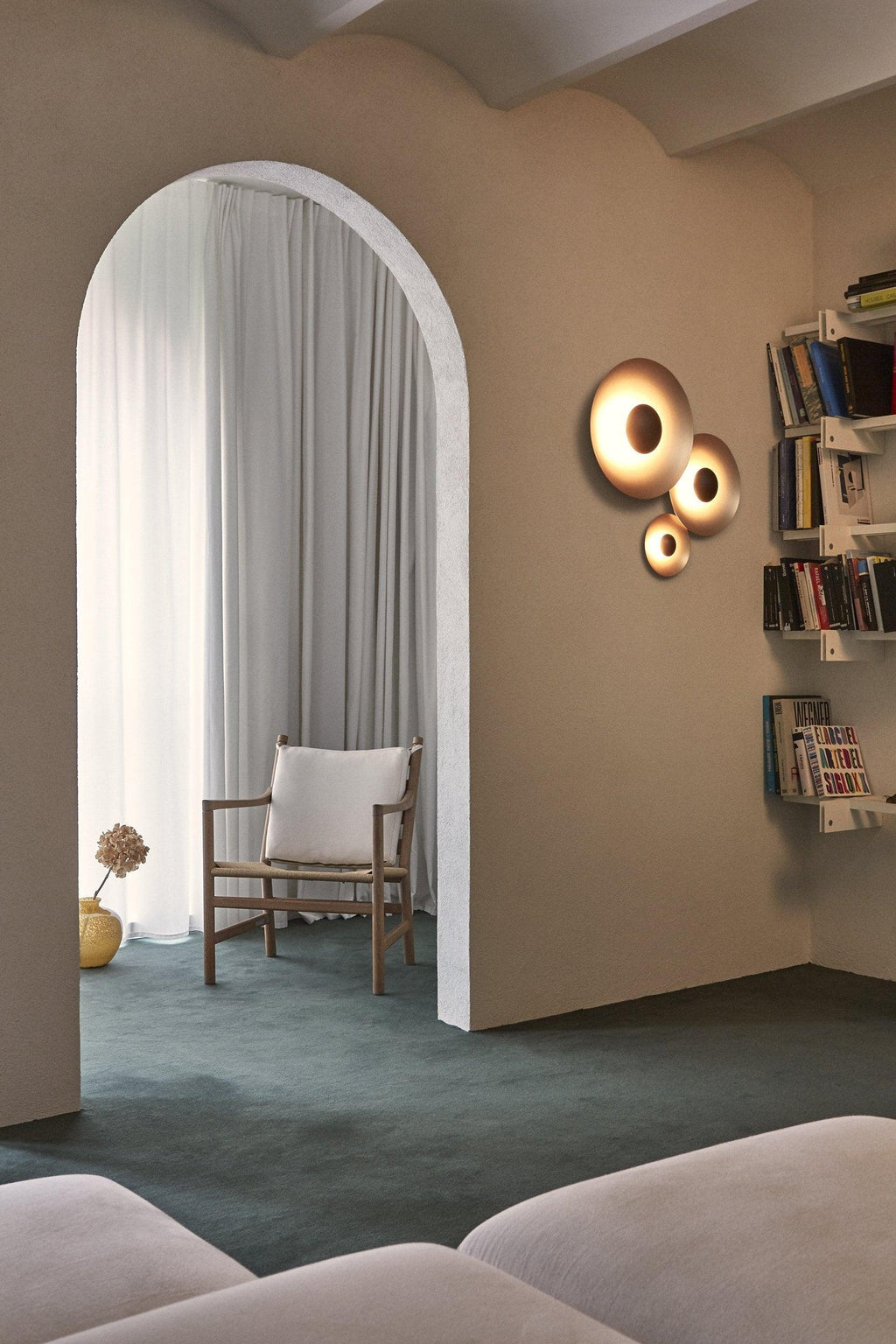 Nástěnné svítidlo Simplicity Glow — kruhové diskové svítidlo, přímé osvětlení bez oslnění
