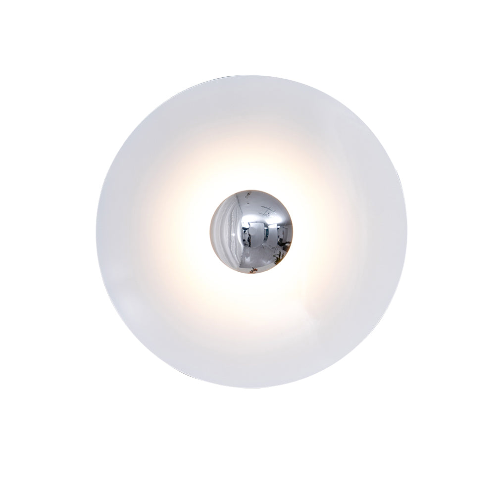Nástěnné svítidlo Simplicity Glow — kruhové diskové svítidlo, přímé osvětlení bez oslnění