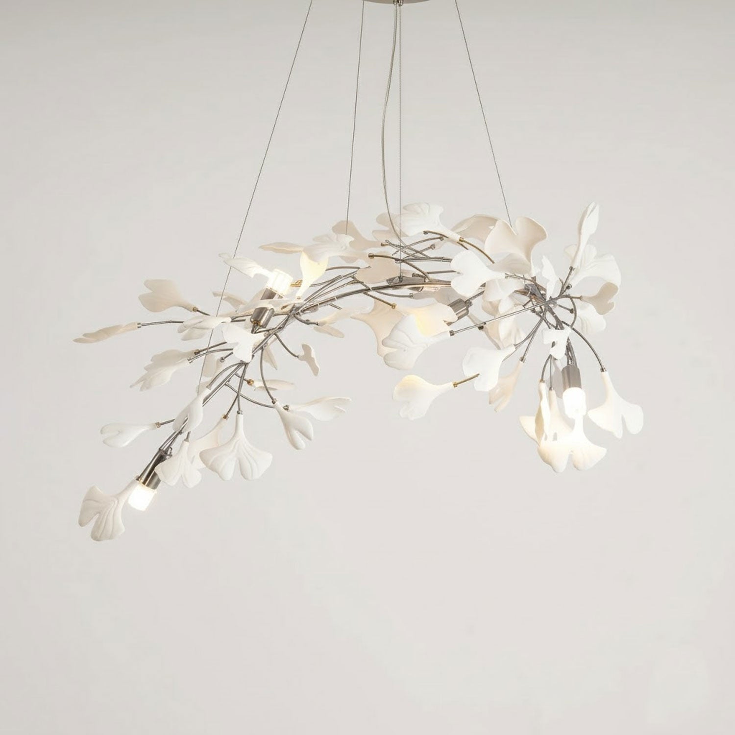 Lineare Pendelleuchte „Gingko Bloom“ – 39 Zoll, 6-flammig, oder 47 Zoll, 8-flammig