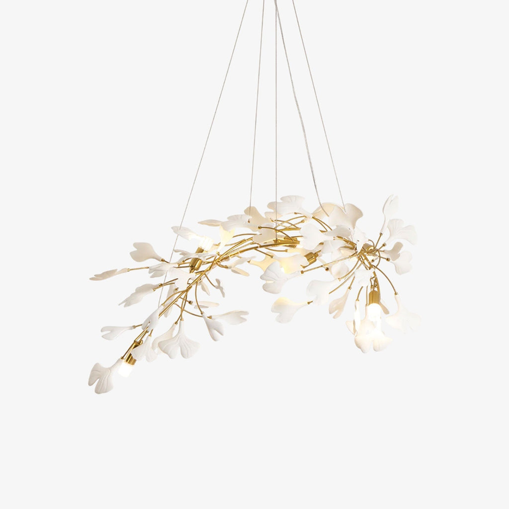 Lineare Pendelleuchte „Gingko Bloom“ – 39 Zoll, 6-flammig, oder 47 Zoll, 8-flammig