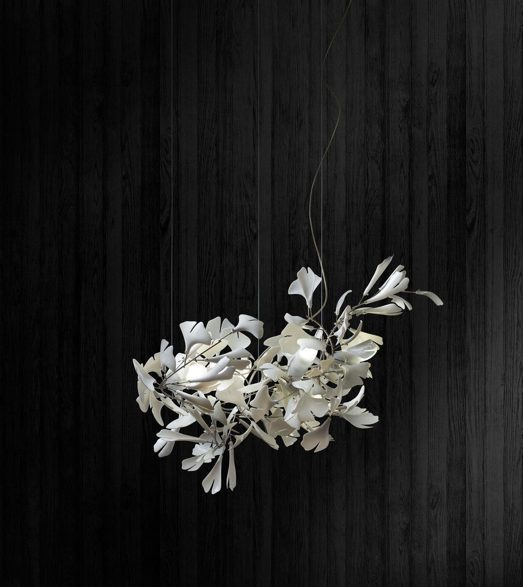 Lineare Pendelleuchte „Gingko Bloom“ – 39 Zoll, 6-flammig, oder 47 Zoll, 8-flammig