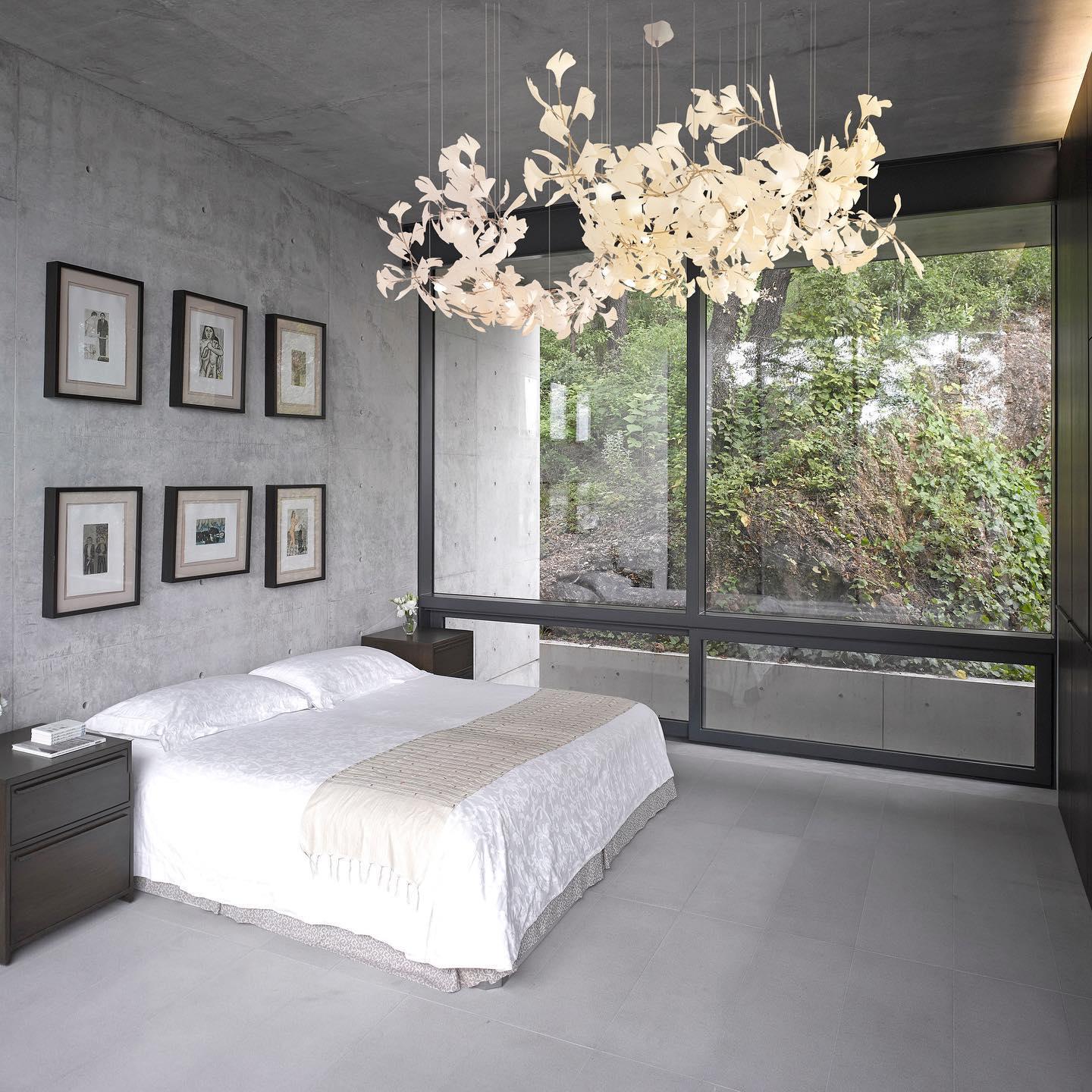 Lineare Pendelleuchte „Gingko Bloom“ – 39 Zoll, 6-flammig, oder 47 Zoll, 8-flammig