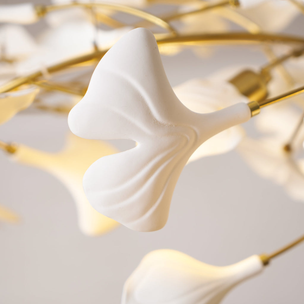 Lineare Pendelleuchte „Gingko Bloom“ – 39 Zoll, 6-flammig, oder 47 Zoll, 8-flammig