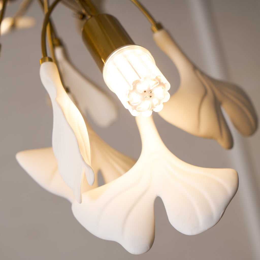 Lineare Pendelleuchte „Gingko Bloom“ – 39 Zoll, 6-flammig, oder 47 Zoll, 8-flammig