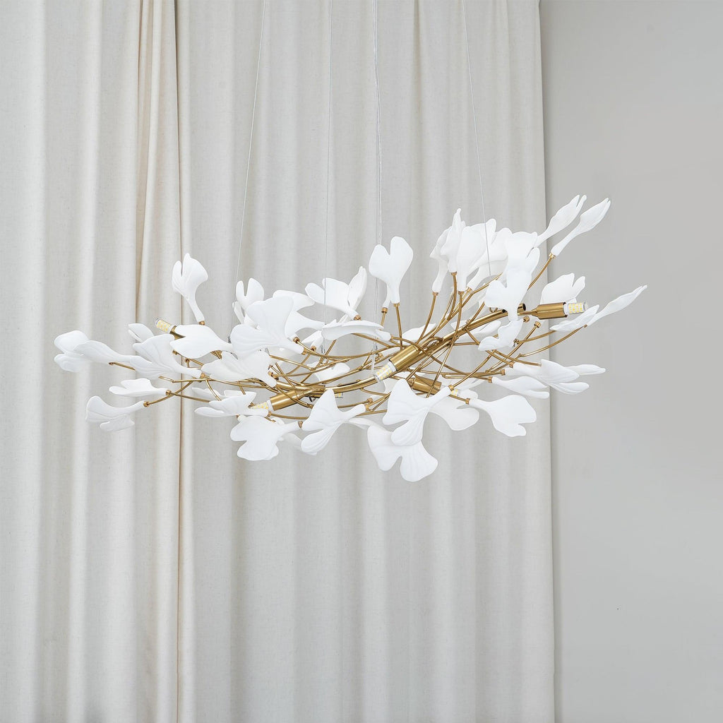 Horizon Bloom Gingko Chandelier – Organic Sculptural Branch Design