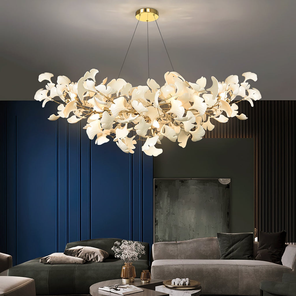 Horizon Bloom Gingko Chandelier – Organic Sculptural Branch Design