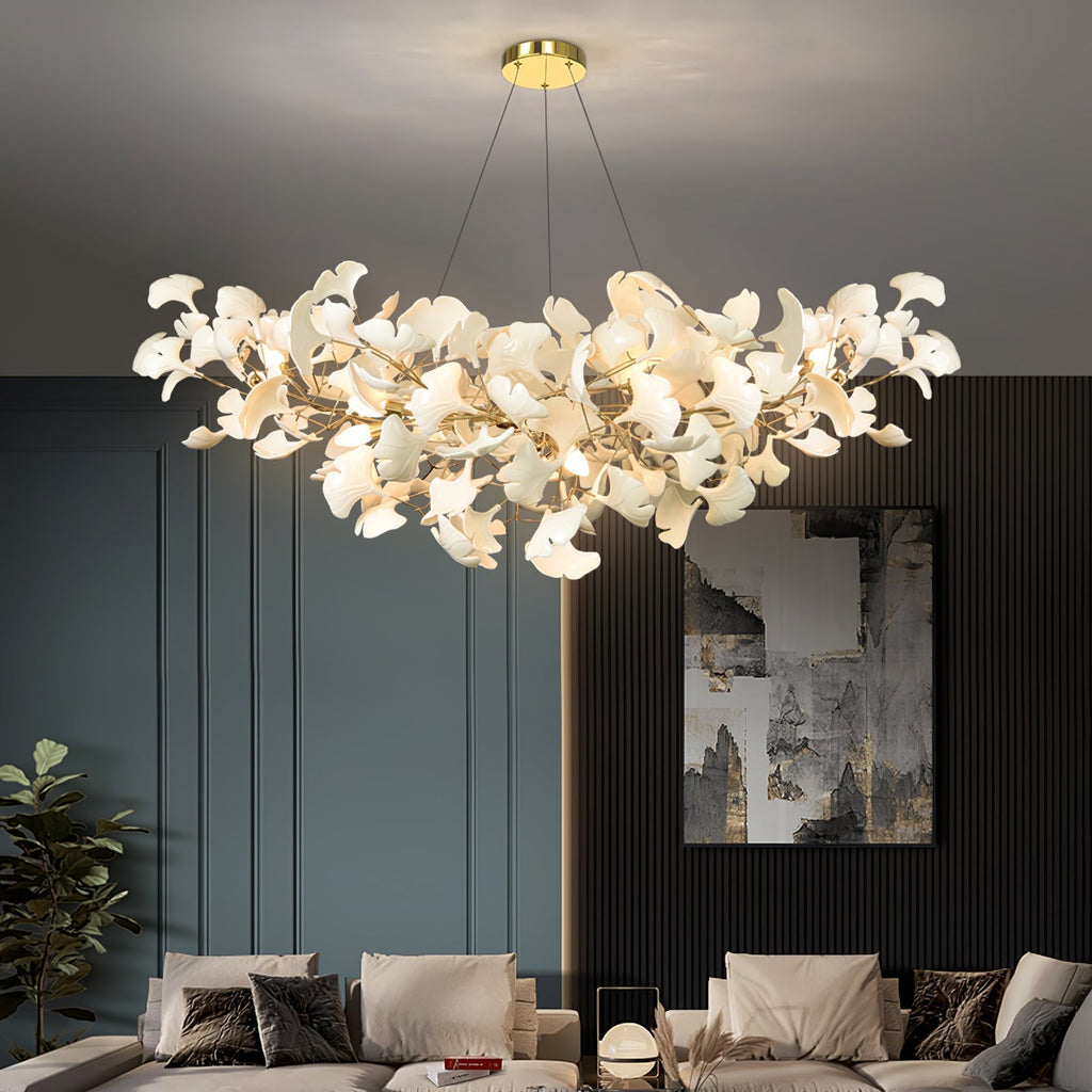 Horizon Bloom Gingko Chandelier – Organic Sculptural Branch Design