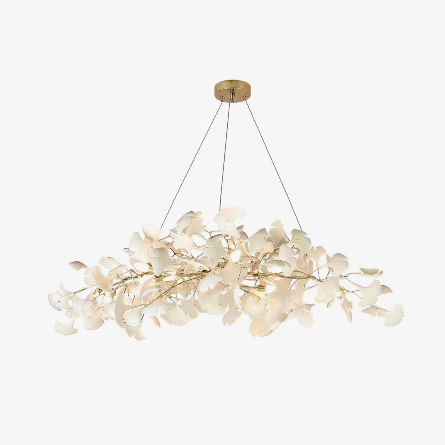 Gingko Plume Chandelier — Linear Suspension