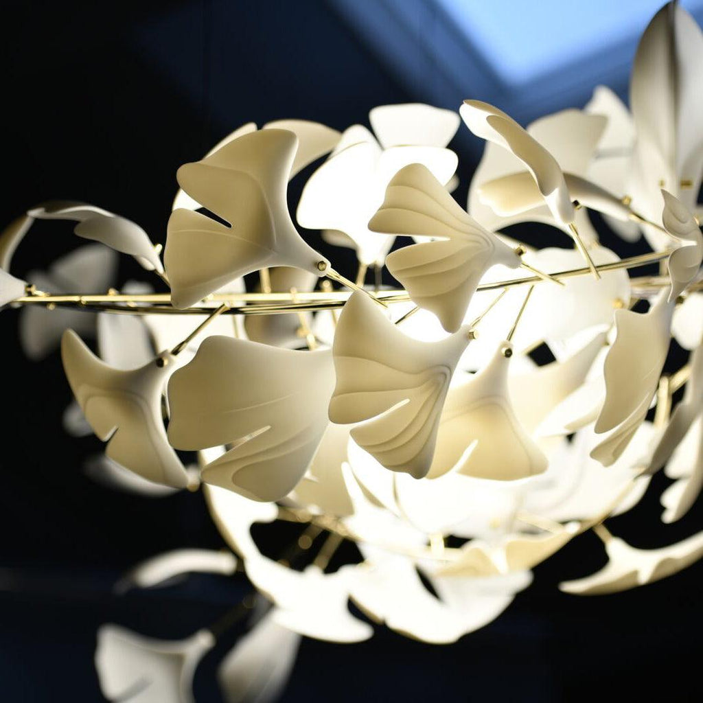 Gingko Plume Chandelier — Linear Suspension