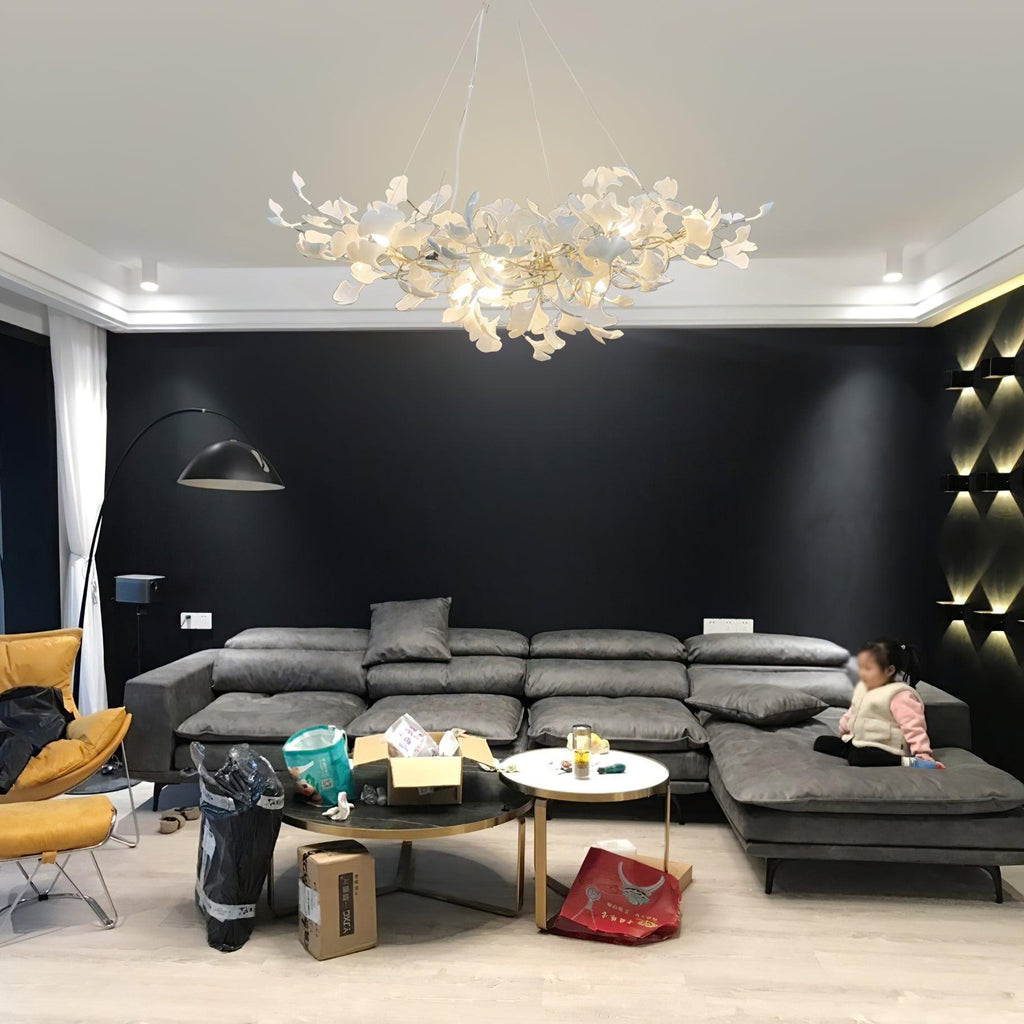 Horizon Bloom Gingko Chandelier – Organic Sculptural Branch Design