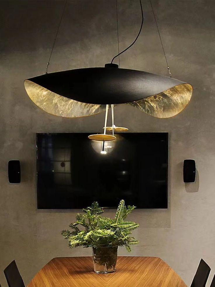 Závěsné svítidlo Giorgio — zakřivené diskové stínidlo, design s jednou linií