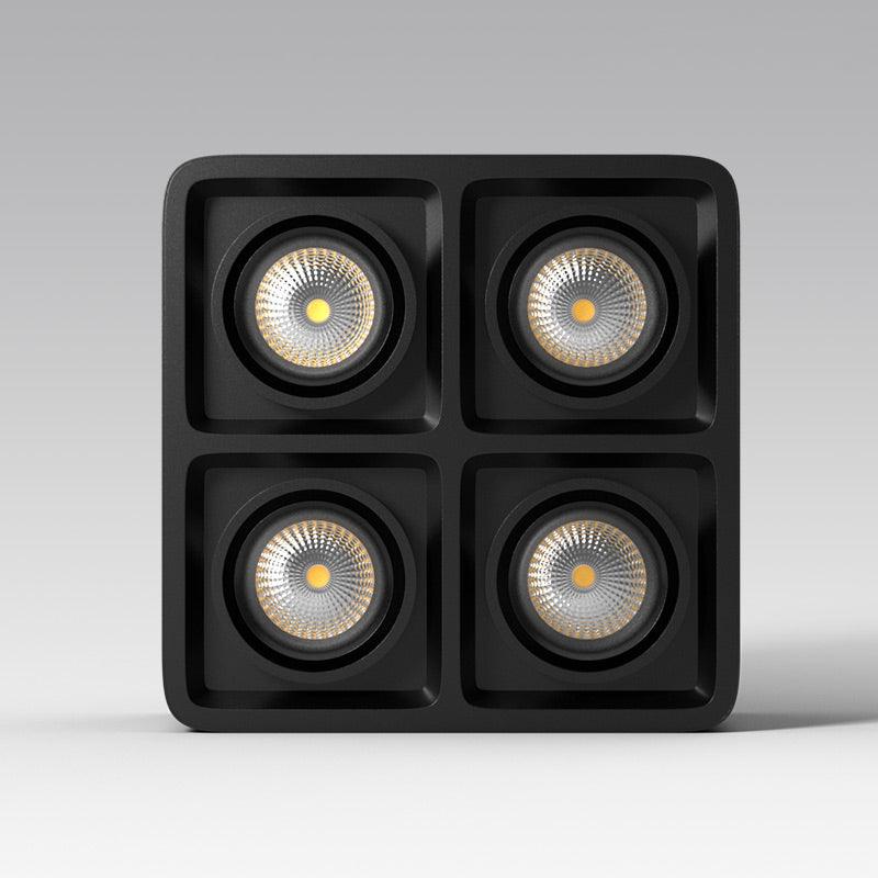 Giyan Surface Spotlight — Angular Steel Body, Recessless Ceiling Mount