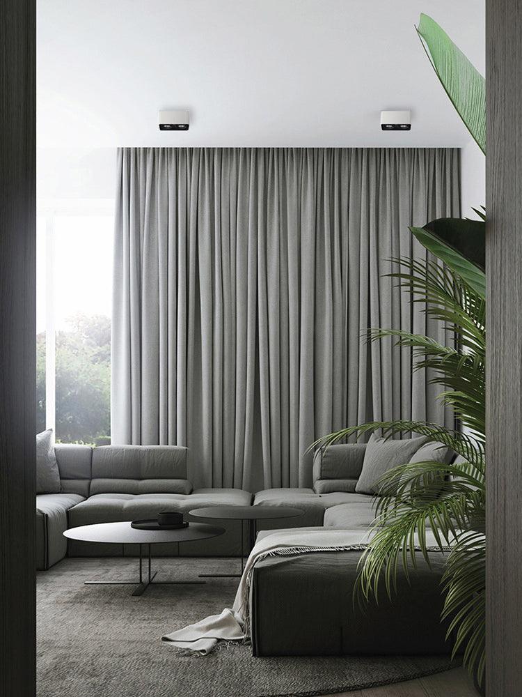 Giyan Surface Spotlight — Angular Steel Body, Recessless Ceiling Mount