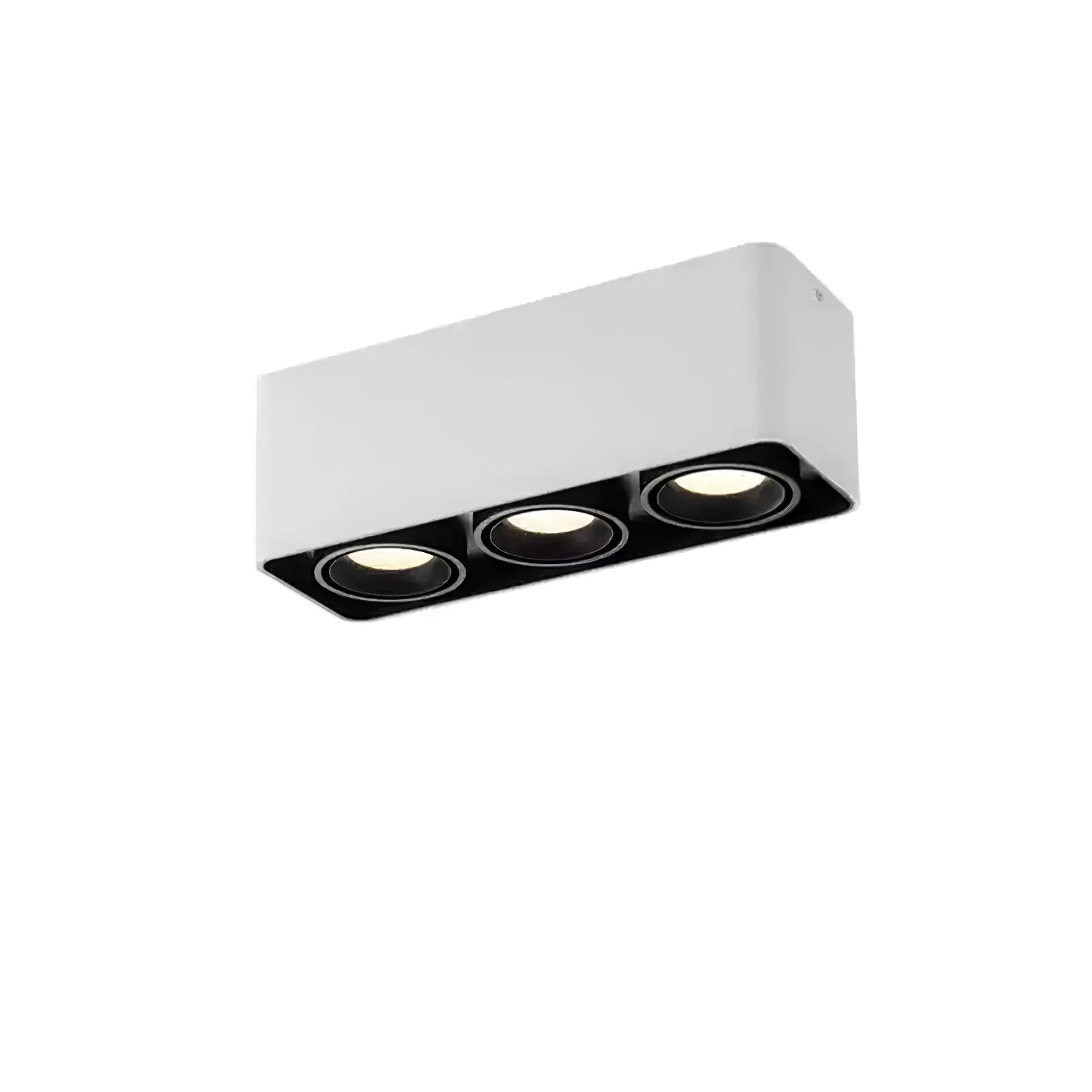 Giyan Surface Spotlight — Angular Steel Body, Recessless Ceiling Mount