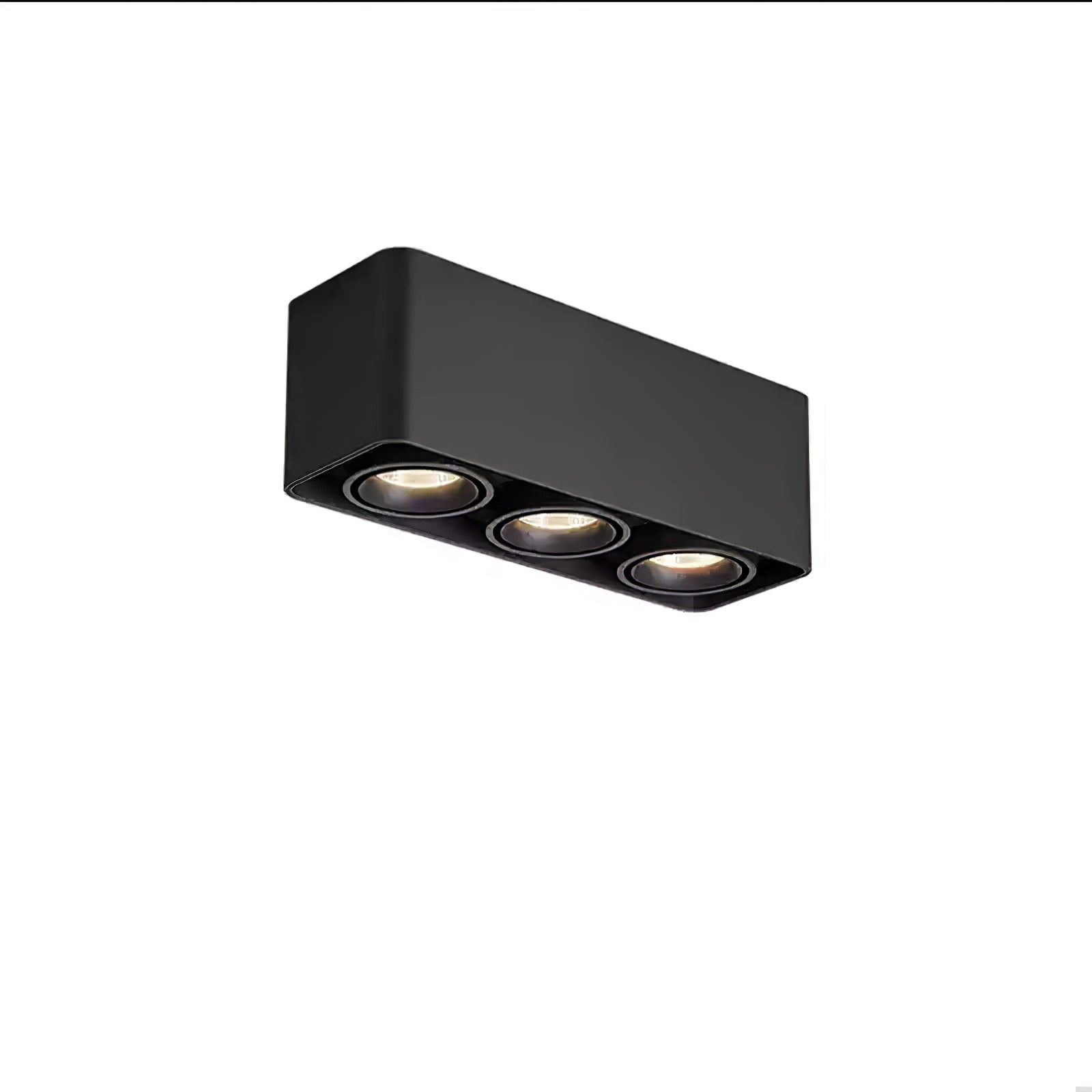 Giyan Surface Spotlight — Angular Steel Body, Recessless Ceiling Mount