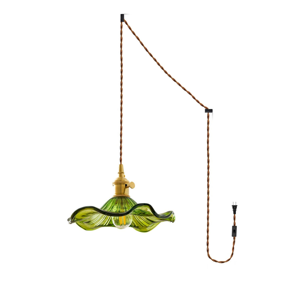 Glass Hibiscus Flower Swag Light - Vakkerlight