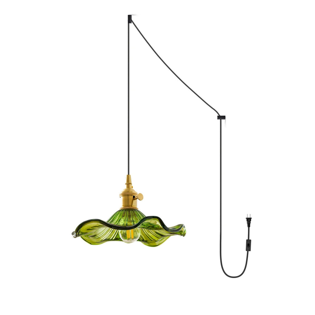 Glass Hibiscus Flower Swag Light - Vakkerlight