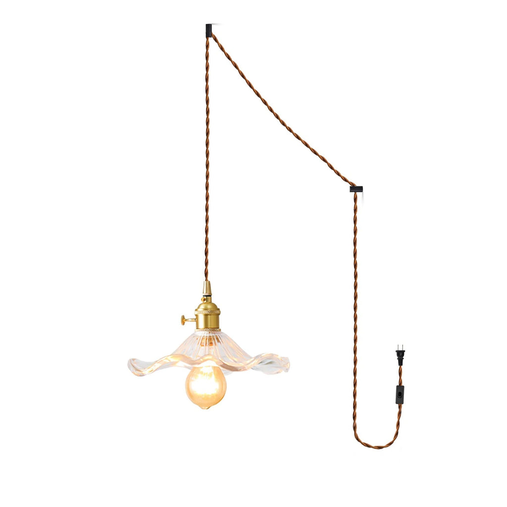 Glass Hibiscus Flower Swag Light - Vakkerlight