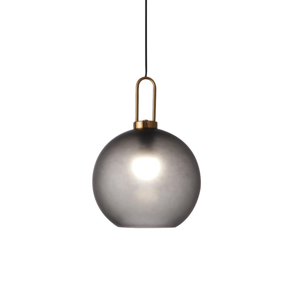 Pendellampe i glas med swag-ledning