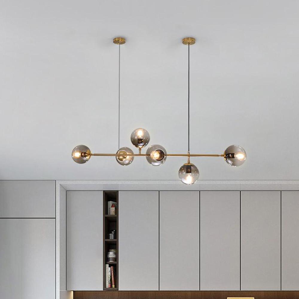 Minimalistische modulaire bolvormige kroonluchter