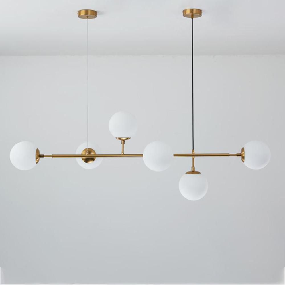 Minimalistische modulaire bolvormige kroonluchter