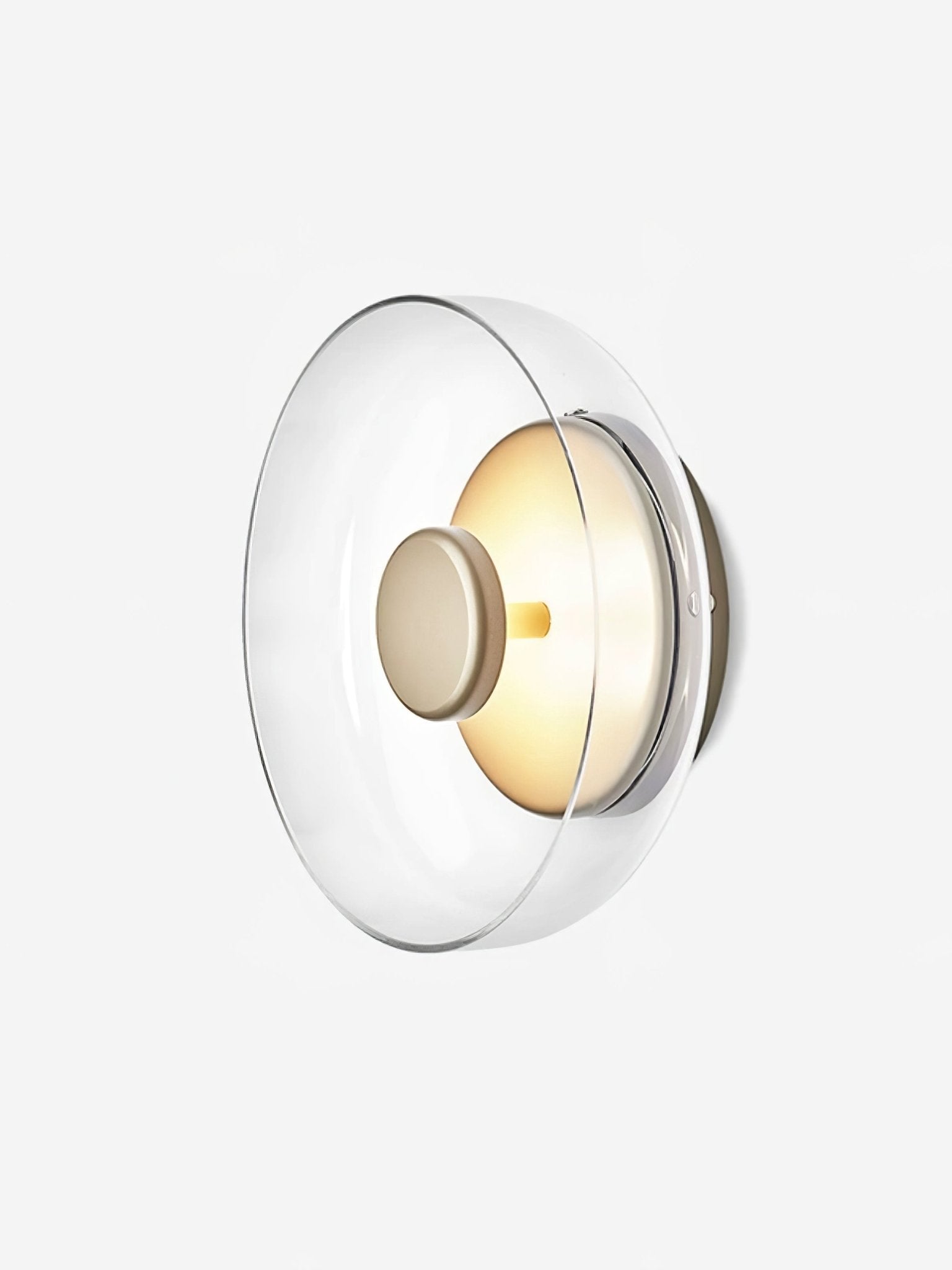 Glimmera rund væglampe — 9″ diameter, slankt design