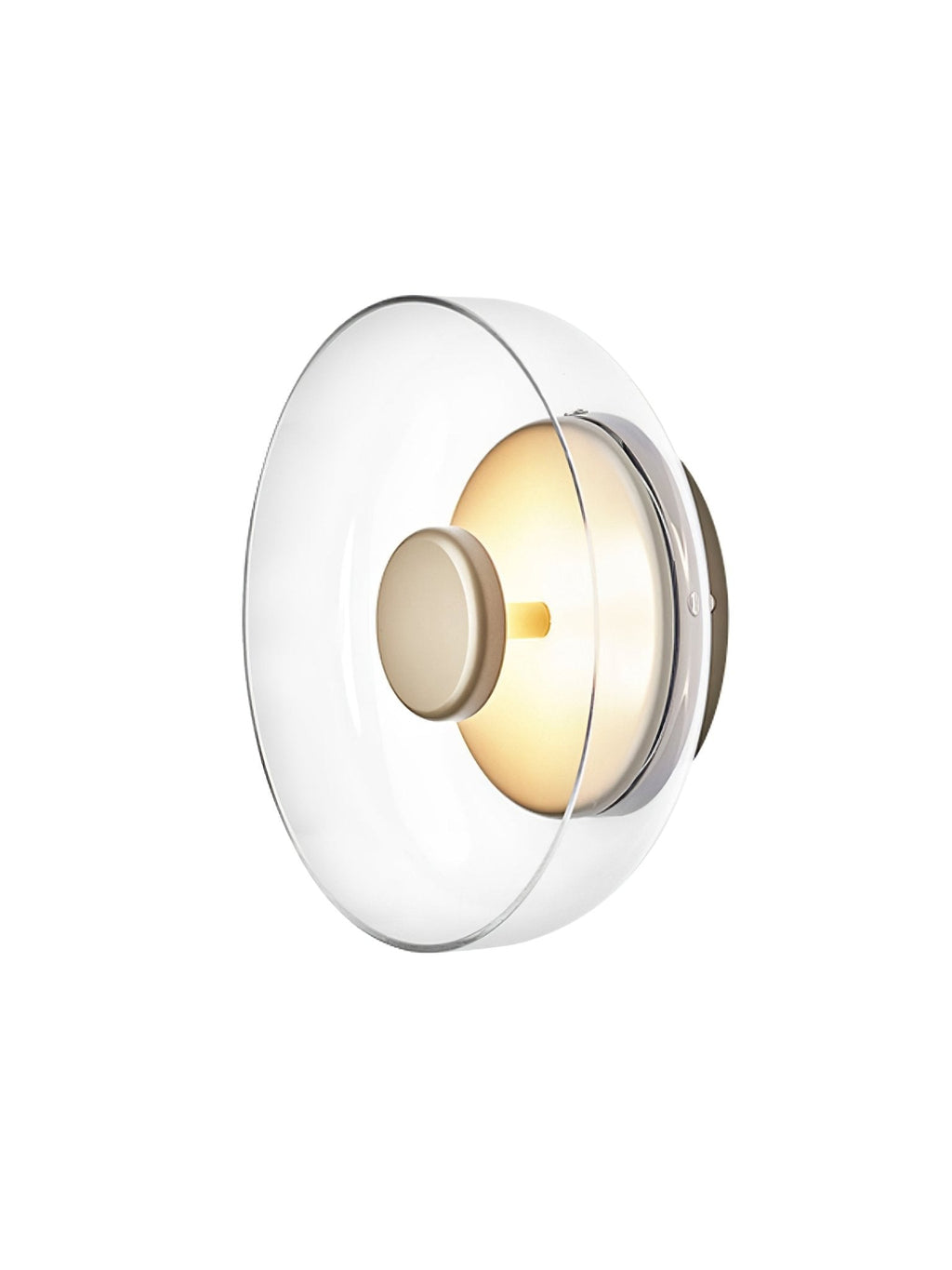 Glimmera rund væglampe — 9″ diameter, slankt design