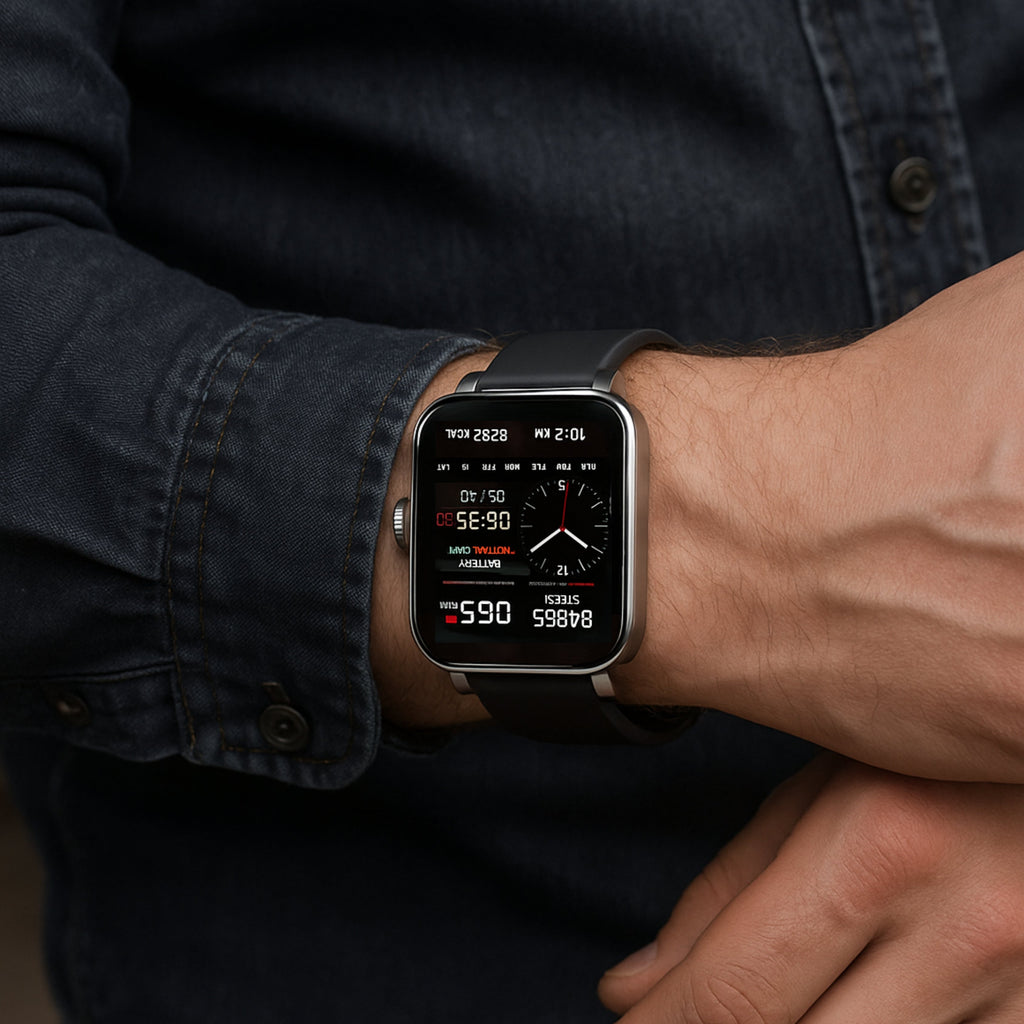 Montre GluGuard Glucose – Surveillance en Temps Réel, Suivi des Tendances et Alertes