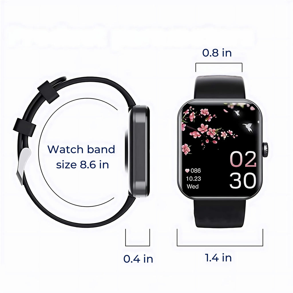 Montre GluGuard Glucose – Surveillance en Temps Réel, Suivi des Tendances et Alertes