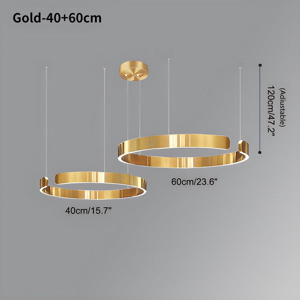 Moderner LED-Ring-Kronleuchter für Wohnzimmer - Orntli