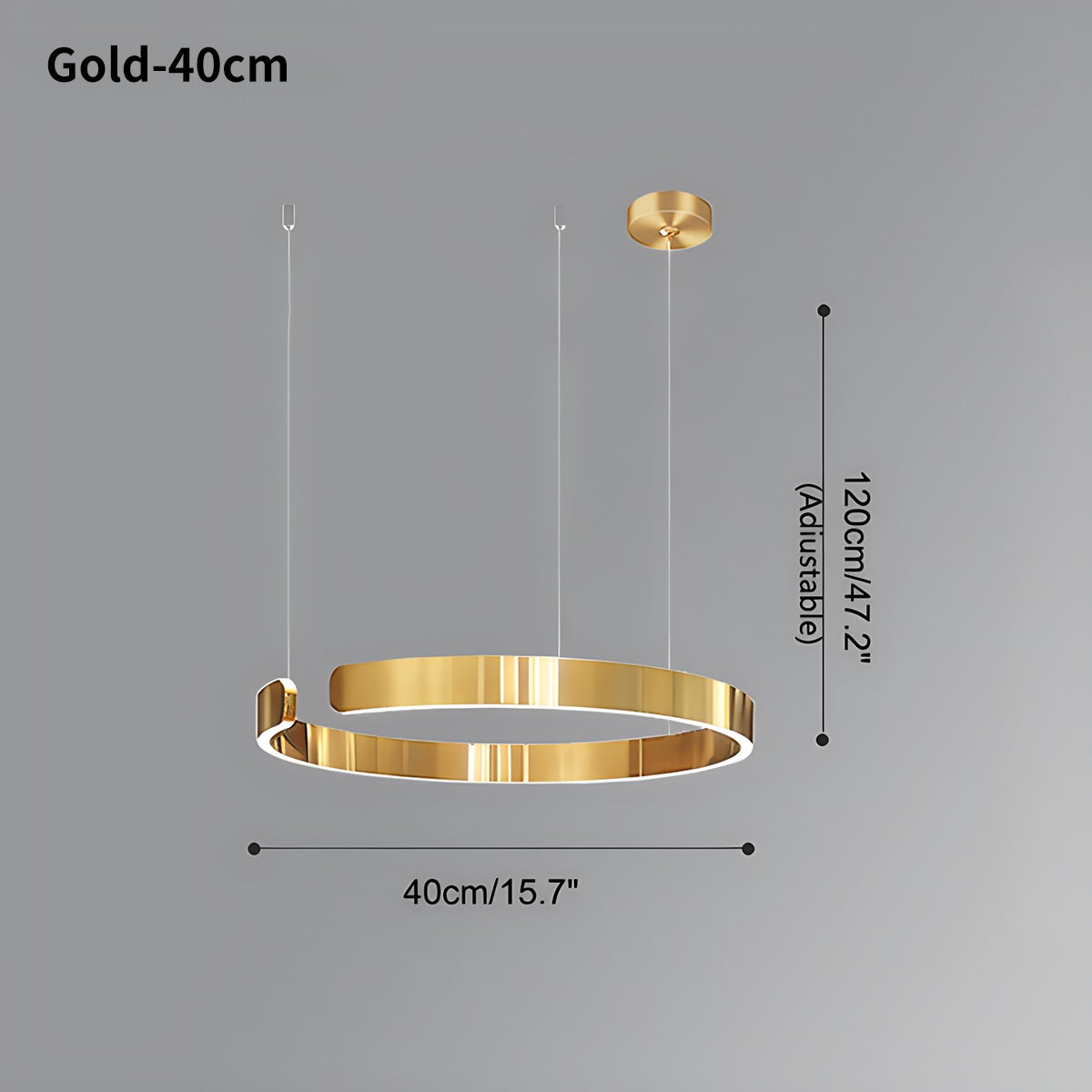 Moderner LED-Ring-Kronleuchter für Wohnzimmer - Orntli