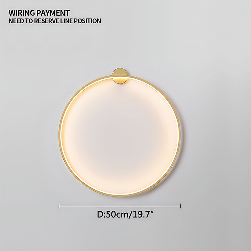 Round Ring LED Wall Lamp for Living Room - Orntli