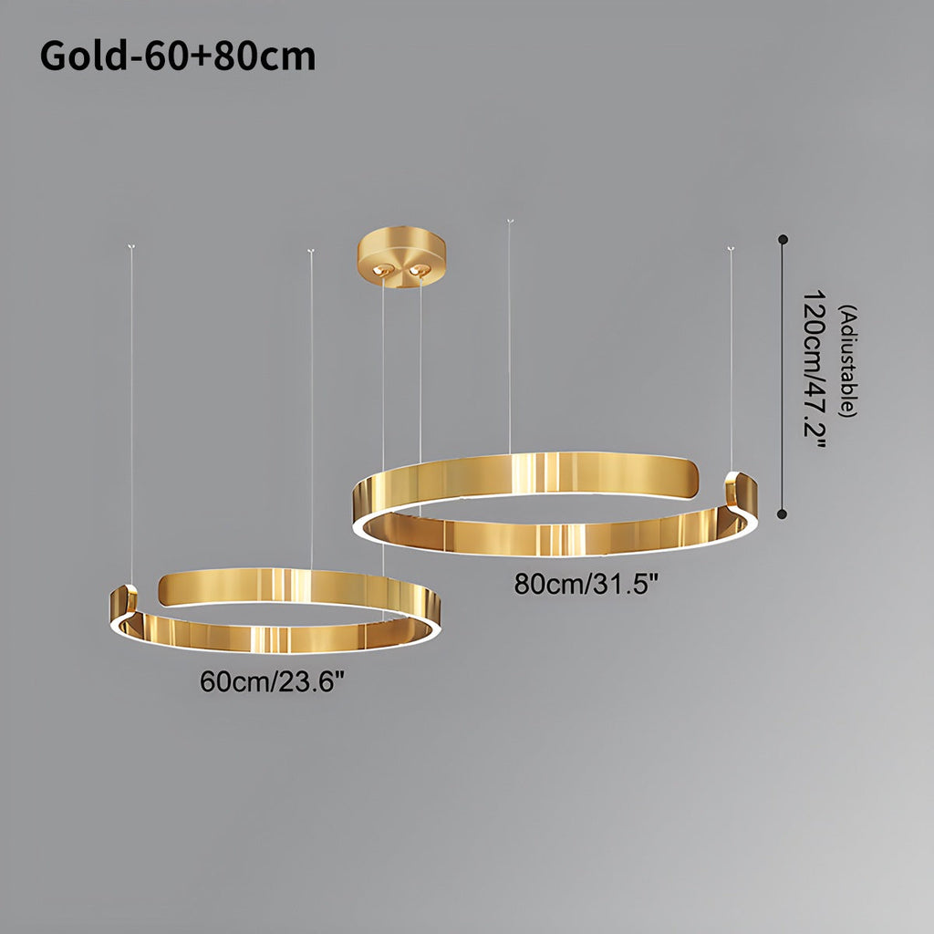 Moderner LED-Ring-Kronleuchter für Wohnzimmer - Orntli
