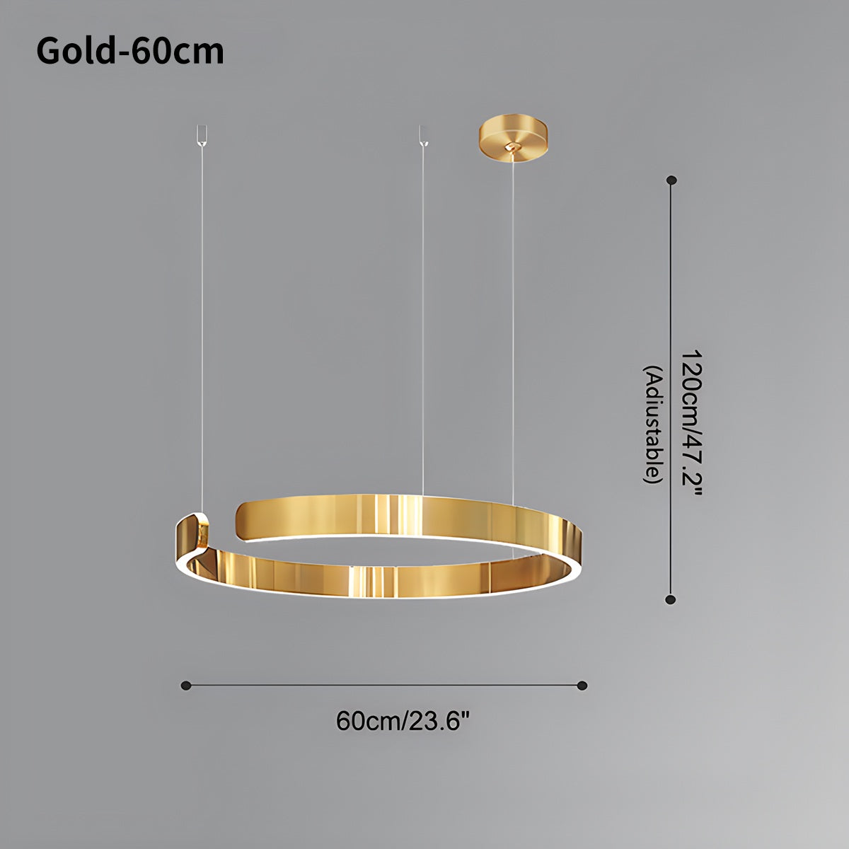 Moderner LED-Ring-Kronleuchter für Wohnzimmer - Orntli