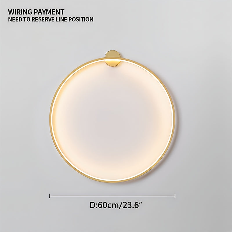 Round Ring LED Wall Lamp for Living Room - Orntli