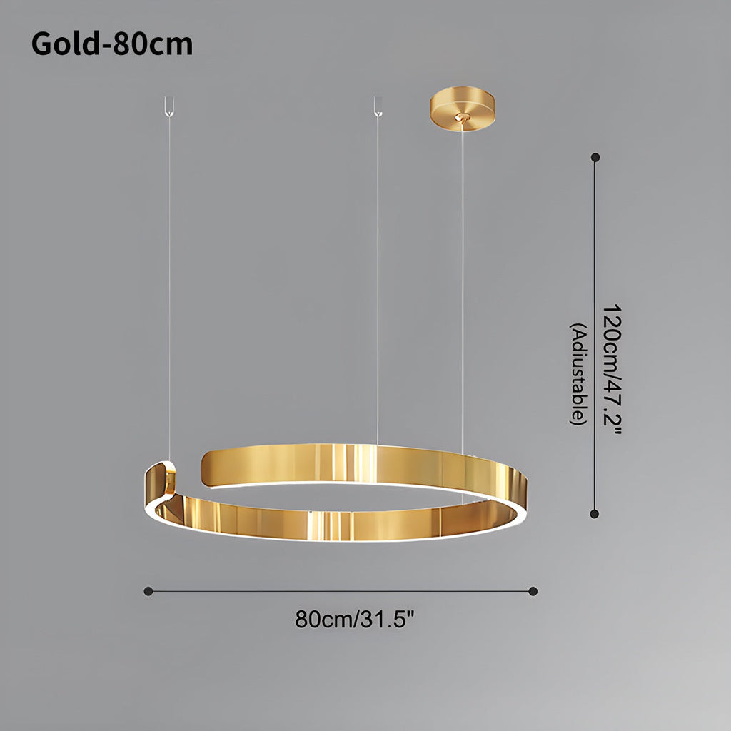 Moderner LED-Ring-Kronleuchter für Wohnzimmer - Orntli